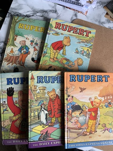 Rupert the bear annuals - the, x5