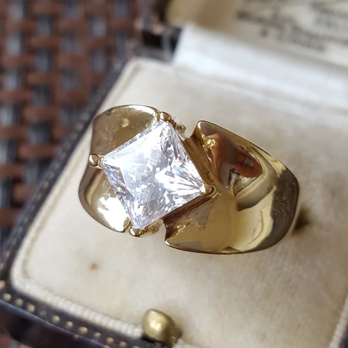 Diamonique gold plated - gold,