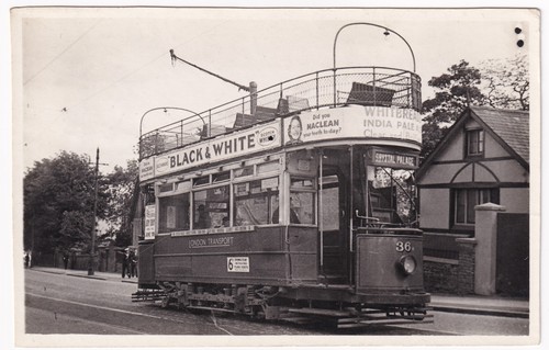 Vintage london transport tram - london,