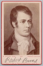 CDV ROBERT BURNS Carte de Visite Portrait