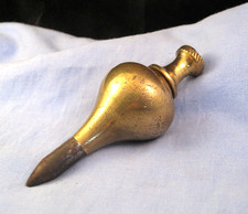 ANTIQUE BRASS STEEL MILITARY PLUMB BOB LINE VINTAGE MEASURE TOOL AIR MINISTRY