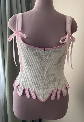 Hand stitched 1770s - 1770s, stays