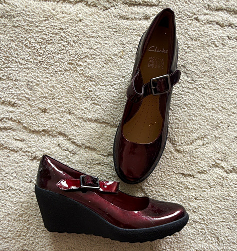 Clarks active air burgundy - air,