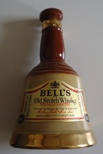 Wade Old Bells Scotch Whiskey Decanter Bottle 18.75cl Empty A