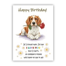 Brittany Spaniel Birthday Card