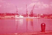 35mm Glass Slide - Cargo Ship
