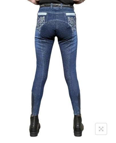 Denim breeches with - denim,