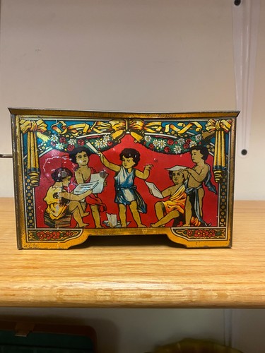 Antique small tin barrel - antique,