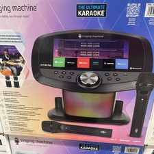 Singing Machine ISM9025 Wi-Fi Karaoke Hub Portable 10.1” Touch Screen