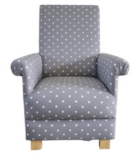 Armchair Grey Spotty Chair