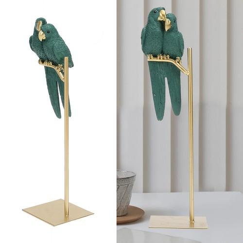 Resin parrot statue - resin,
