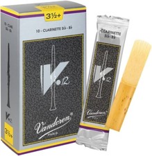 Vandoren V12 Bb clarinet reeds, box of 10 - Strength 3,5+ CR1935+ (L2)