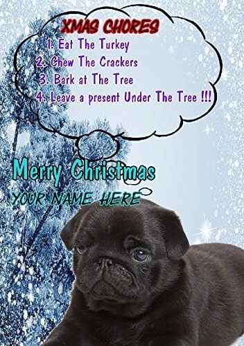 Black pug puppy rules ptcc315 - puppy,