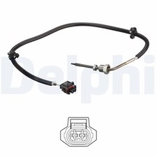 Exhaust Gas Temperature Sensor Delphi TS30197 Fits Opel Vauxhall Antara 2 Pins