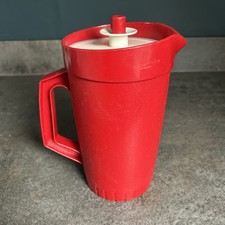 Vintage Red Tupperware Lidded