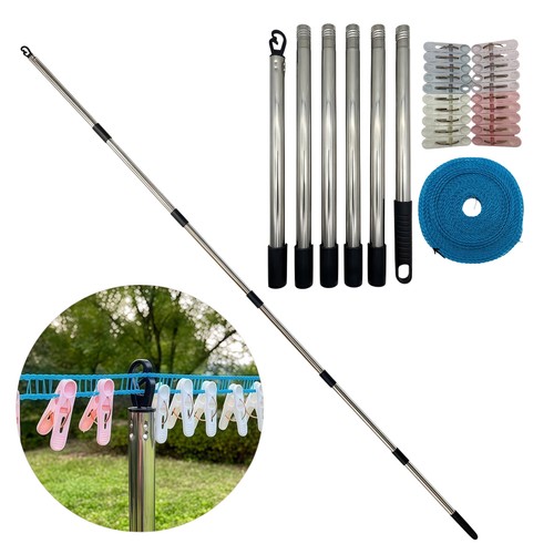 Adjustable washing line prop - adjustable,