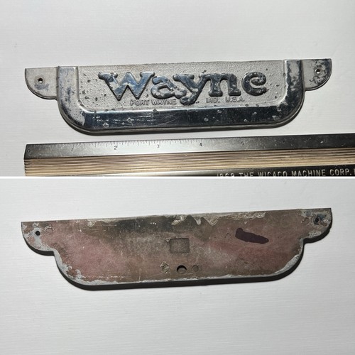 Vintage wayne gas pump emblem - vintage,
