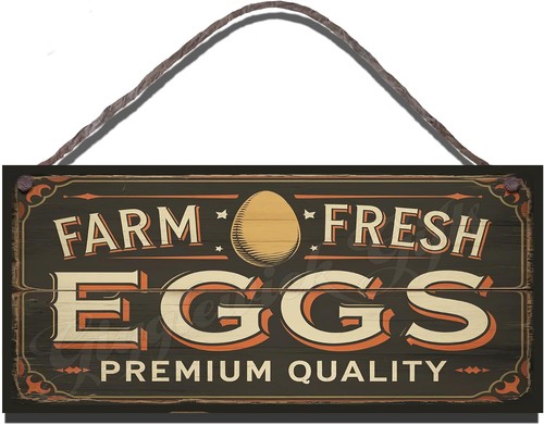 Farm fresh eggs - fresh, wooden