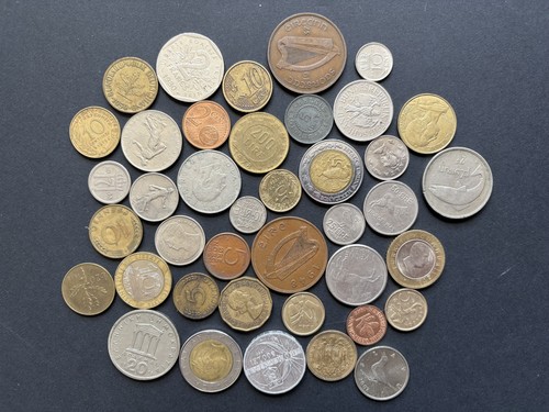 Mixed world uk coins - 40,