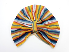 Missoni Turban Hat Striped Knitted Headwrap Cap Multicolor Striped Beach Mare