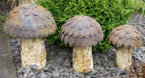 Set rustic aged vintage - of, 3