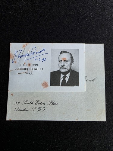 Vintage signed card enoch - signed,