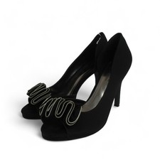 Lunar Elegance Heels UK 6 Black Womenswear Formal Party High Heel - Preloved