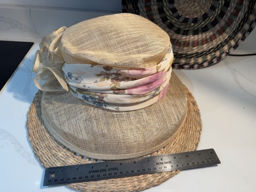 Beige sinamay hat alexon - beige,