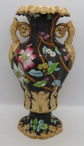 Black glaze vintage victorian - black,