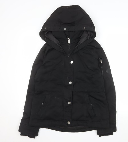 Hollister women black hooded - m,