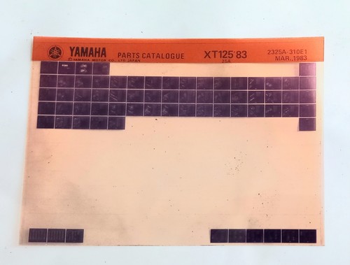 Yamaha enduro xt125 - yamaha, 83