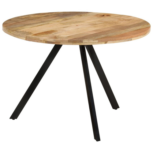 Dining table brown black 110cm - dining,