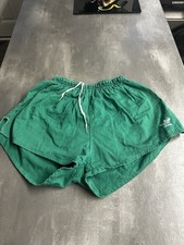 Vintage Adidas Made In Germany Shorts Medium Green Football Sprinter Retro