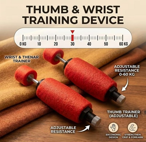 2pc thumb pump red grey - thumb, red/grey