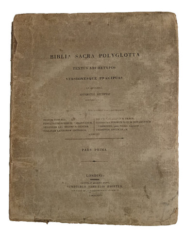Biblia sacra polyglotta - biblia,