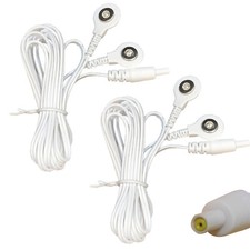 TENS LEAD WIRES WITH SNAP CONNECTIONS & FEMALE TENS PLUG CONNECTION One Pair