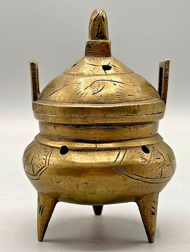 Vintage chinese brass - vintage, tripod