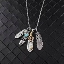 Feathers necklace jewelry - feathers,