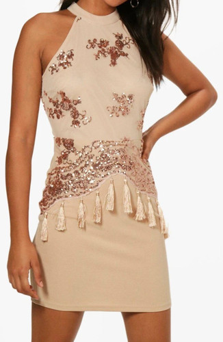 Boohoo sequin tassel - boohoo, dress