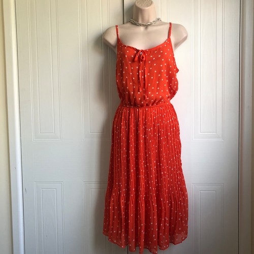 Yumi orange white polkadot - white,