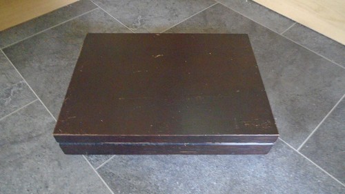 Oneida cutlery box mahogany - oneida,
