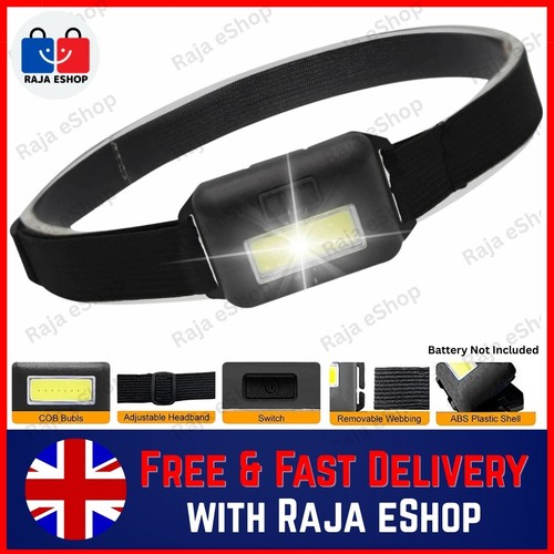 Cob led head torch headlamp - cob,