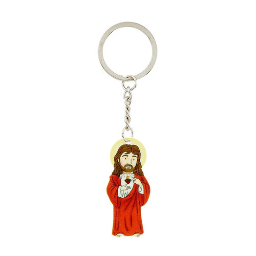 Sacred heart keychain - sacred,