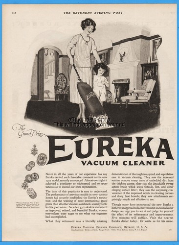 1922 eureka vacuum cleaner - 1922,