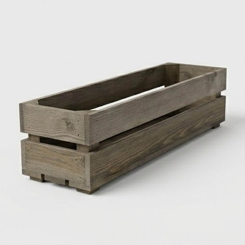Wooden trough planter fruit - wooden,
