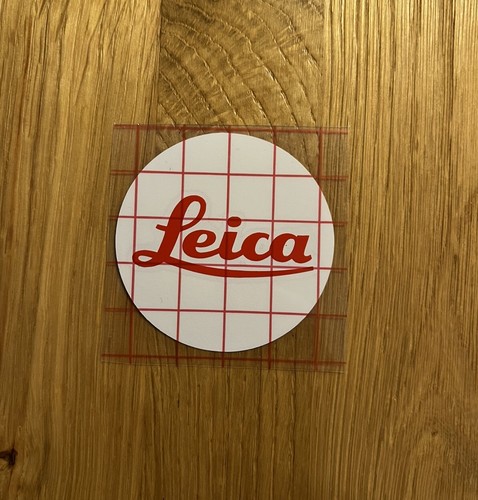 Leica logo text sticker - leica, die