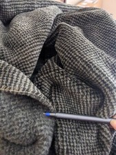 Gray houndstooth polartec med