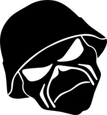 Iron maiden mask vinyl - iron,