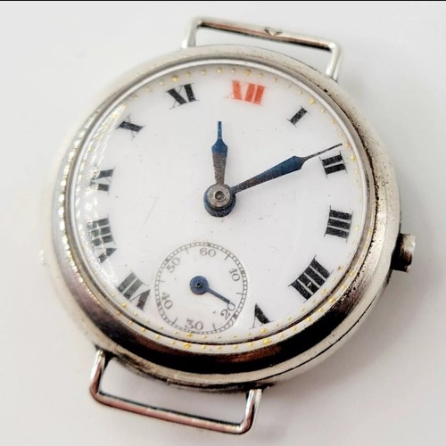 1923 silver hallmarked watch - hallmarked,