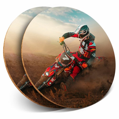 Coasters red motocross - 2,
